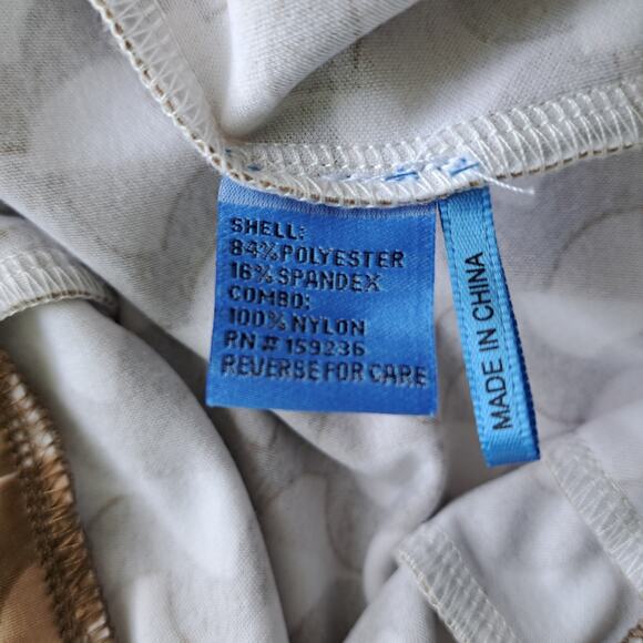 J McLaughlin Carmel Catalina Cloth Pants Medium Straight Wide Leg Brown Retro - Picture 8 of 9